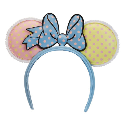 Disney by Loungefly Headband Minnie Pastel Color Blocked Dots