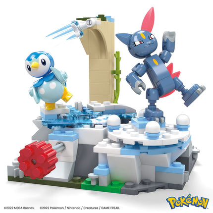 Piplup and Sneasel's Snow Day Pokémon Mega Construx Construction Set 11 cm